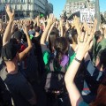 Streik der Gewerkschaften in Madrid