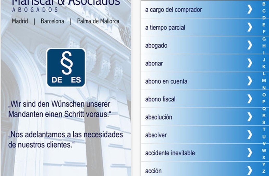 Mariscal App – Rechtswörterbuch