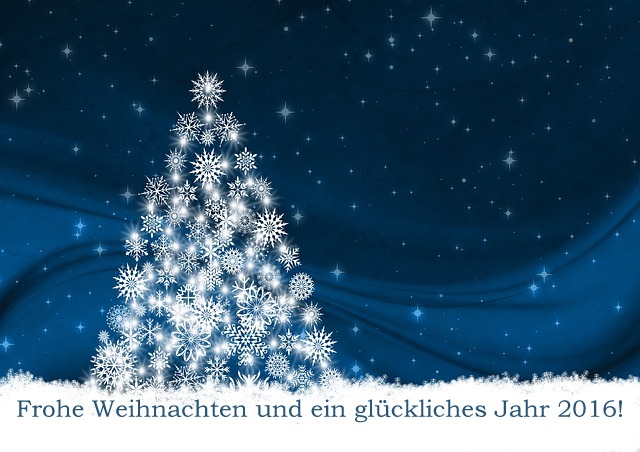 Frohe Weihnachten und ein glückliches neues Jahr 2016!